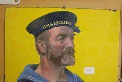 Early Players Please Yellow Ground Enamel Sign