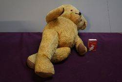 Early Plush Bear Jointed Body With Growler  