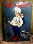 Early Ruger Pictorial Enamel Advertising Sign Arriving Nov