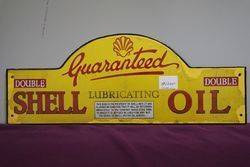 Early Shell Harbor Bridge Double Guaranteed Enamel Sign 