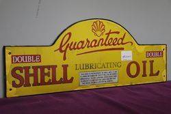 Early Shell Harbor Bridge Double Guaranteed Enamel Sign 