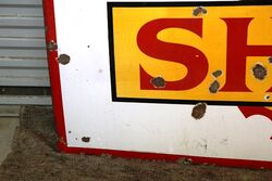 Early Shell Pioneer Garage Enamel Advertising Sign  