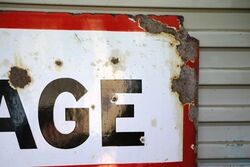 Early Shell Pioneer Garage Enamel Advertising Sign  