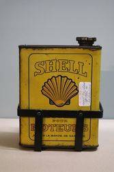 Early Shell Tin With Basket Carrier