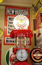 Early Siam Manual Petrol  Pump in Texaco Livery