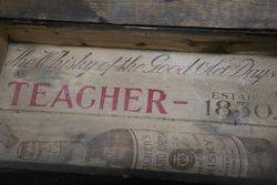 Early Teacher Est 1800 Whisky Pictorial Advertising Box 