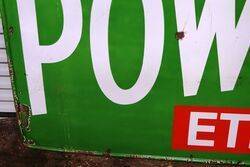 Early Vintage POWER Ethyl Motor Spirit Enamel Sign 