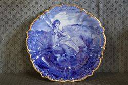 Early a Flow Blue Plate C1890