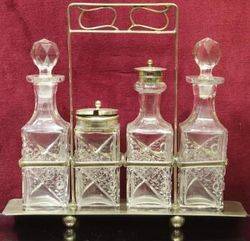 Edwardian 4Bottle Cruet c1900