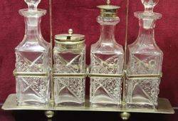 Edwardian 4Bottle Cruet c1900