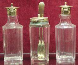 Edwardian 6Bottle SilverPlated Cruet