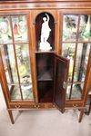 Edwardian Inlaid 2 Door Mahogany Display Cabinet 