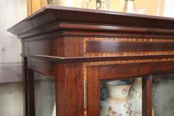 Edwardian Inlaid 2 Door Mahogany Display Cabinet 