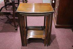 Edwardian Mahogany Nest of 3 Tables 