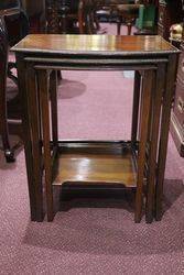 Edwardian Mahogany Nest of 3 Tables 