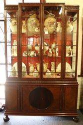 Edwardian Pair of Mahogany Display Cabinets