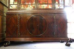 Edwardian Pair of Mahogany Display Cabinets