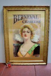 Edwardian Pictorial Advertisement for Berneval Cigarettes 