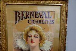 Edwardian Pictorial Advertisement for Berneval Cigarettes 