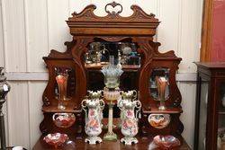 Edwardian Walnut Mirror Back Sideboard