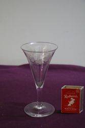 England 19th Century Trumpet Bowl Drinking Glass 