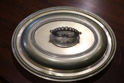 English Bead Edge Dish C1890 EPNS Silver 