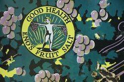 Enoand39s Fruit Salt Pictorial Enamel Advertising Sign 