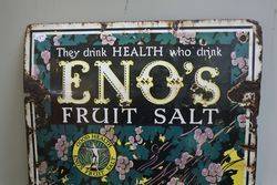 Enoand39s Fruit Salt Pictorial Enamel Advertising Sign 