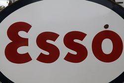 Esso Double Side Enamel Advertising Sign 