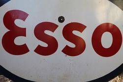 Esso Double Sided Enamel Advertising Sign 