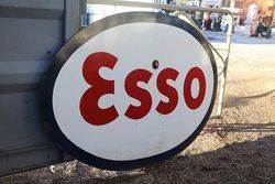 Esso Double Sided Enamel Advertising Sign 