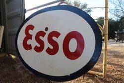 Esso Double Sided Enamel Advertising Sign 