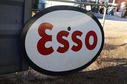 Esso Double Sided Enamel Advertising Sign 