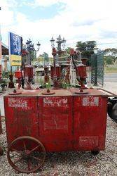 Esso Portable Triple Pump Oil Cart in Original Condition