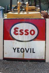Esso Yeovil Enamel Advertising Sign