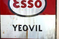 Esso Yeovil Enamel Advertising Sign