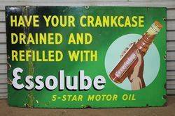 Essolube Pictorial Enamel Sign