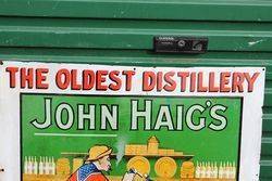 Exceptional And Rare John Haig Enamel Advertising Sign