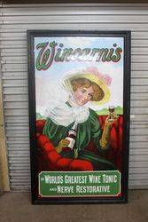 Exceptional And Rare Wincarnis Pictorial Enamel Sign