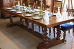 Exceptional and Large Solid Walnut Dining Table