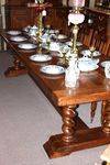 Exceptional and Large Solid Walnut Dining Table