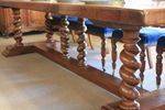 Exceptional and Large Solid Walnut Dining Table