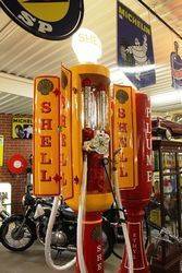 Extremely Rare Satam 4 Door Cabinet Petrol Pump 