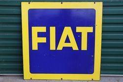 FIAT Double Side Enamel Advertising Sign 