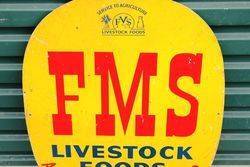FMS Farming Feed Tin Advertising Sign