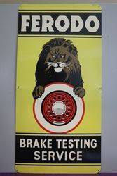 Ferodo Brake Testing Service Advertising Tin Sign 