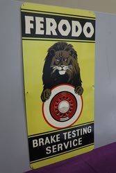 Ferodo Brake Testing Service Advertising Tin Sign 