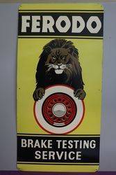 Ferodo Brake Testing Service Advertising Tin Sign 