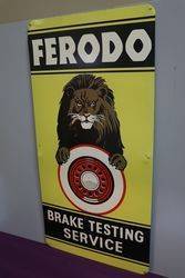 Ferodo Brake Testing Service Advertising Tin Sign 