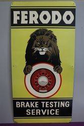 Ferodo Brake Testing Service Advertising Tin Sign 